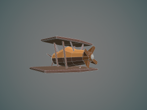airplane04 low-poly 3D मॉडल
