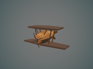 airplane04 low-poly 3D मॉडल