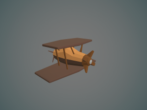 airplane04 low-poly 3D मॉडल