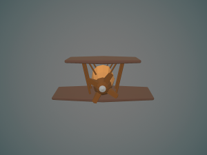 airplane04 low-poly 3D मॉडल