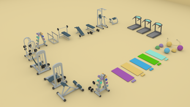 low poly gym Modelo 3D .c4d .max .obj .3ds .fbx .stl .blend 