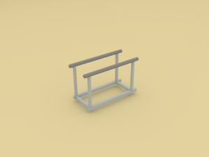low poly gym Modelo 3D