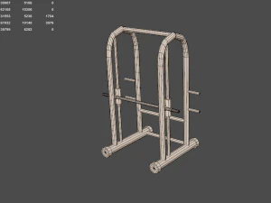 ローポリジム 3Dモデル