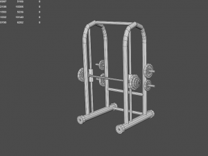 low poly gym Modelo 3D