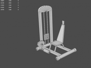 low poly gym Modelo 3D