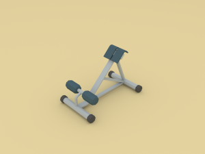 low poly gym Modelo 3D