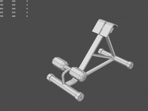 low poly gym Modelo 3D
