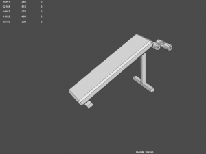 low poly gym Modelo 3D