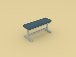 low poly gym Modelo 3D