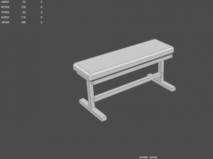low poly gym Modelo 3D