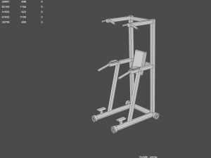 low poly gym Modelo 3D