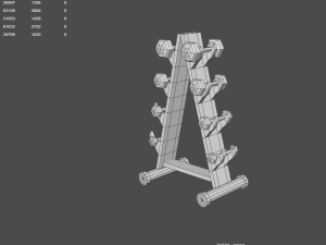 low poly gym Modelo 3D