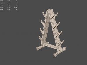 low poly gym Modelo 3D
