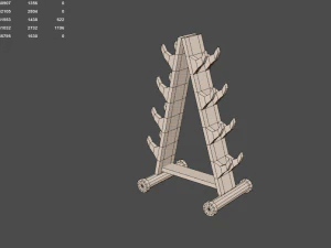 ローポリジム 3Dモデル