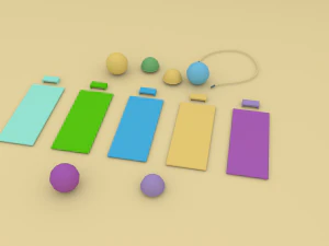 ローポリジム 3Dモデル