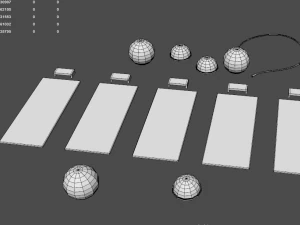 ローポリジム 3Dモデル