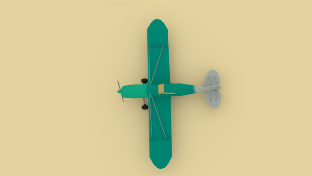 airplane05 low-poly 3D Model .c4d .max .obj .3ds .fbx .stl .blend 
