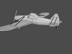 airplane05 low-poly 3D Model