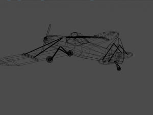 airplane05 low-poly 3D Model