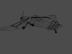 airplane05 low-poly 3D Model