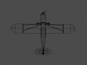 airplane05 low-poly 3D Model