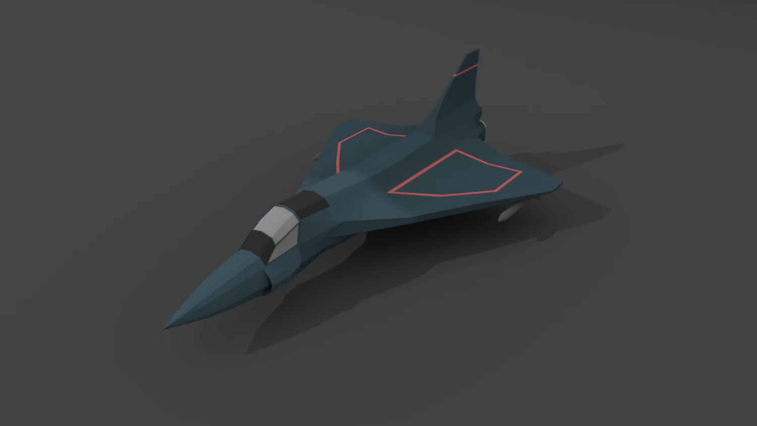 airplane06-hal tejas low-poly 3D Model .c4d .max .obj .3ds .fbx .stl .blend