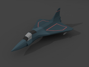 airplane06-hal tejas low-poly 3D Model
