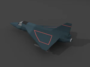 airplane06-hal tejas low-poly 3D Model