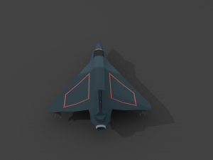 airplane06-hal tejas low-poly Modello 3D