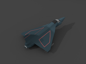airplane06-hal tejas low-poly Modello 3D
