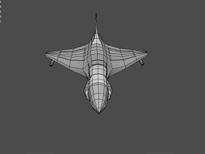 airplane06-hal tejas low-poly Modello 3D