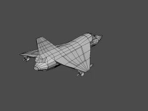 airplane06-hal tejas low-poly 3D Model