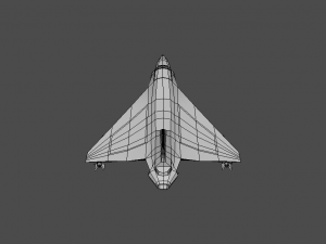airplane06-hal tejas low-poly Modello 3D