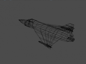 airplane06-hal tejas low-poly Modello 3D
