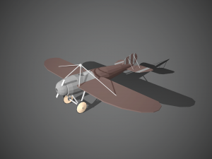 airplane07 low-poly 3D 模型