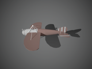 airplane07 low-poly 3D 模型