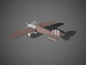 airplane07 low-poly 3D 模型
