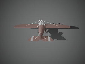 airplane07 low-poly 3D 模型
