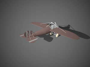 airplane07 low-poly 3D 模型