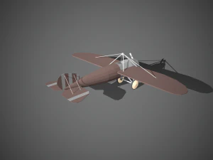airplane07 low-poly 3D Model