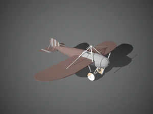 airplane07 low-poly 3D Model