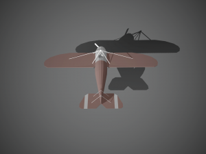 airplane07 low-poly 3D 模型