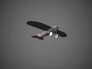 airplane07 low-poly 3D Model