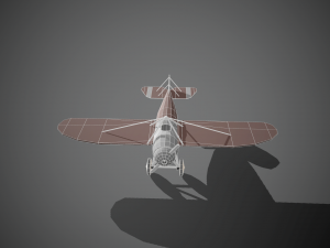 airplane07 low-poly 3D 模型