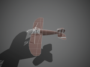 airplane07 low-poly 3D 模型