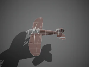 airplane07 low-poly 3D Model