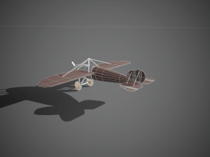 airplane07 low-poly 3D 模型