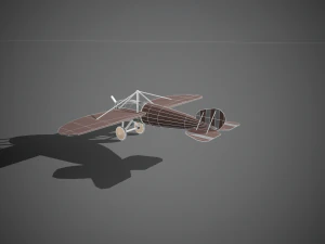 airplane07 low-poly 3D Model