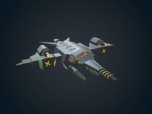 sci-fi military drone - 04 Modèle 3D