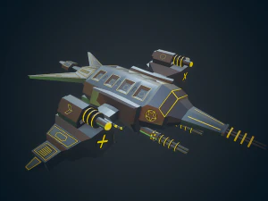 sci-fi military drone - 04 3D Model
